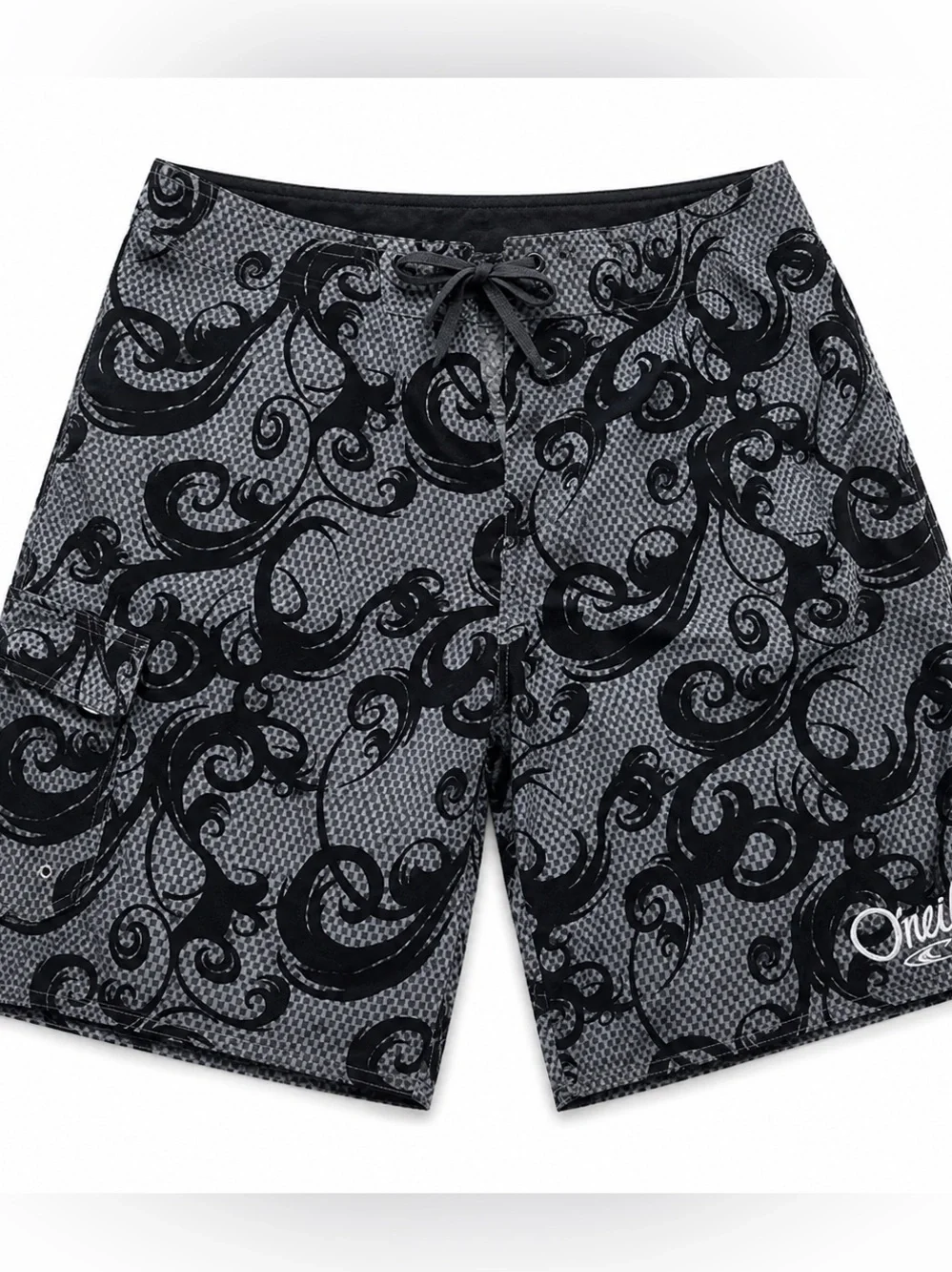 O'Neill Black & Gray Swirl Boardshort Skirt